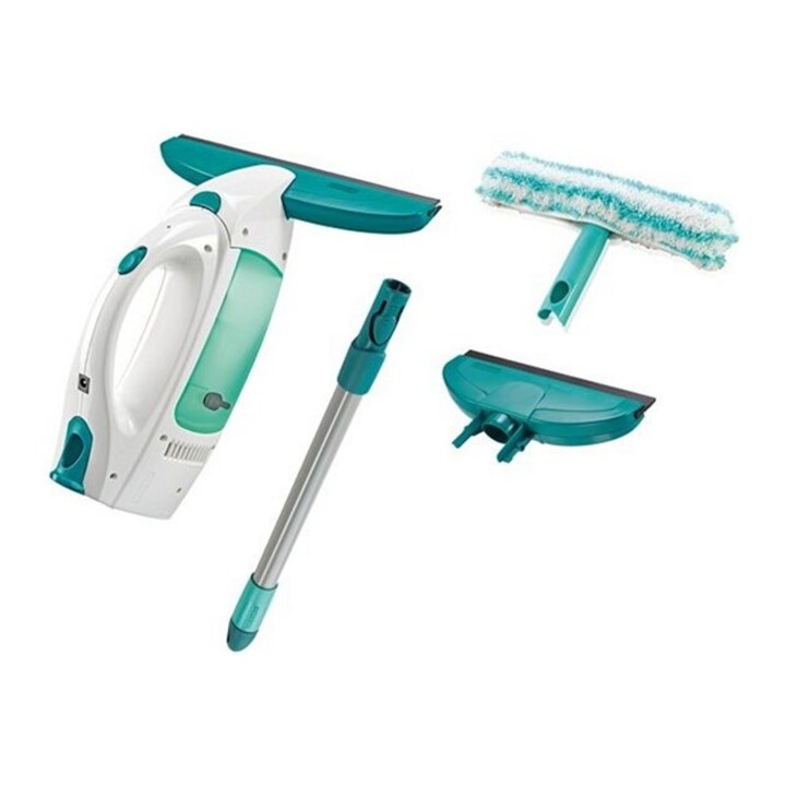 Leifheit 51016 Aspirapolvere elettrico per finestre con impugnatura per la pulizia ad alta portata, blu