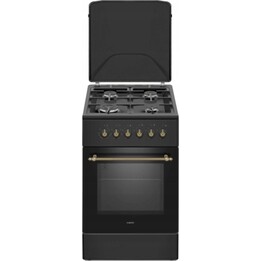 MPM 56-KRM-13, Mixed gas and electric cooker with 4 high-power zones and functional robust design, Black