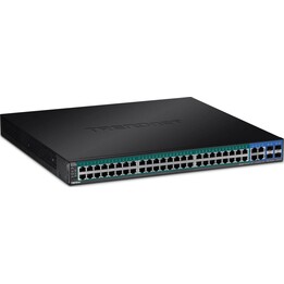 TRENDnet TPE-5048WS 48 Portas / RJ-45 Gigabit 10/100/1000 PoE / Switch Gerenciado SFP