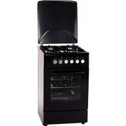 Cocina de gas / eléctrica MPM MPM-56-KGM-12B 4 Zonas Negro