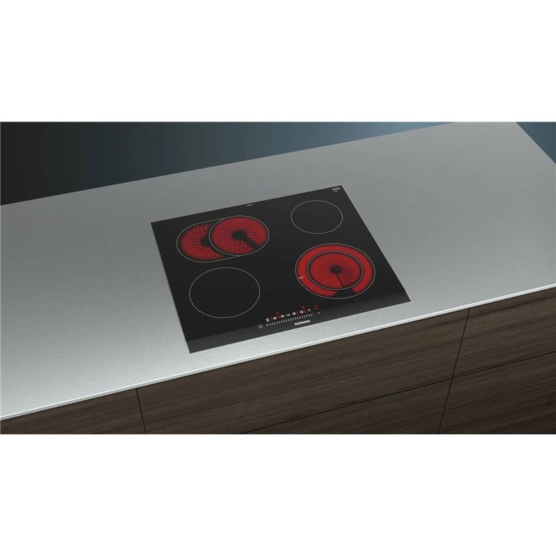 Siemens et675fnp1e hob cerâmico integrado 60,2 cm 4 zonas pretas