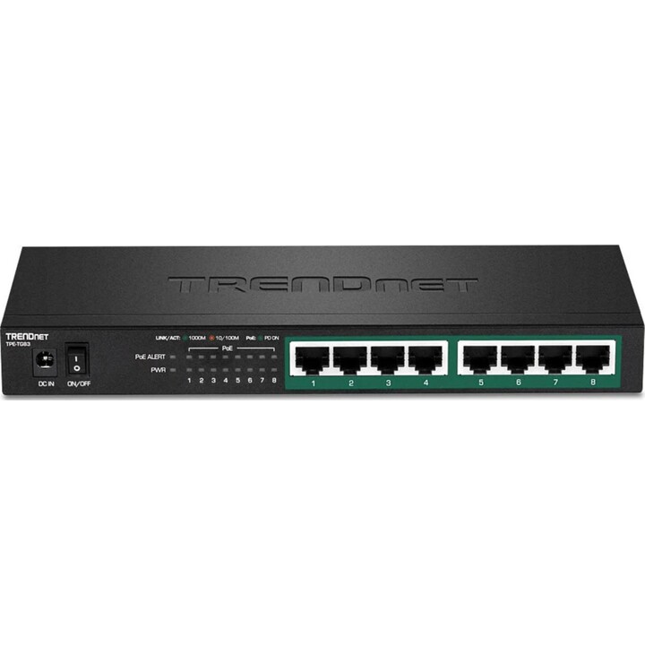 Conmutador Trendnet Tpe-Tg83 8 Puertos RJ-45 Gigabit (10/100/1000) Poe