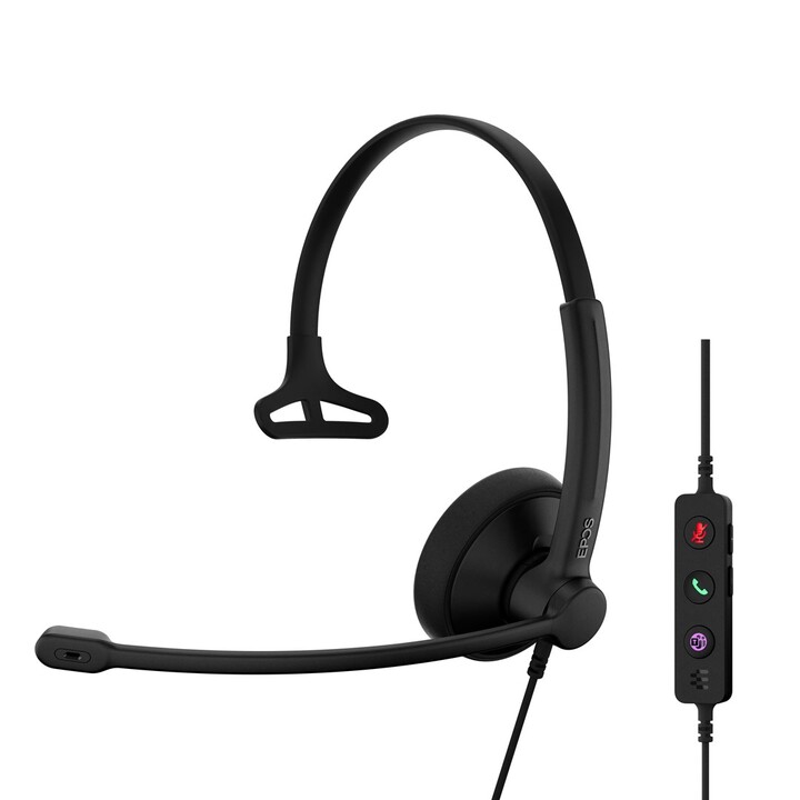 IMPACT 100 MS Mono USB-C+A - Fone de ouvido - Mono