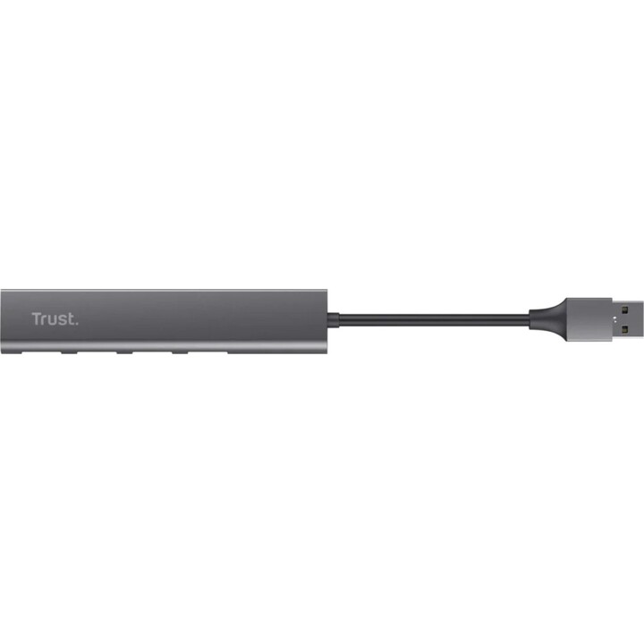 Concentrador Trust Halyx USB 3.2 Gen 1 (3.1 Gen 1) Type-A 5 Mbit/s Negro, Gris