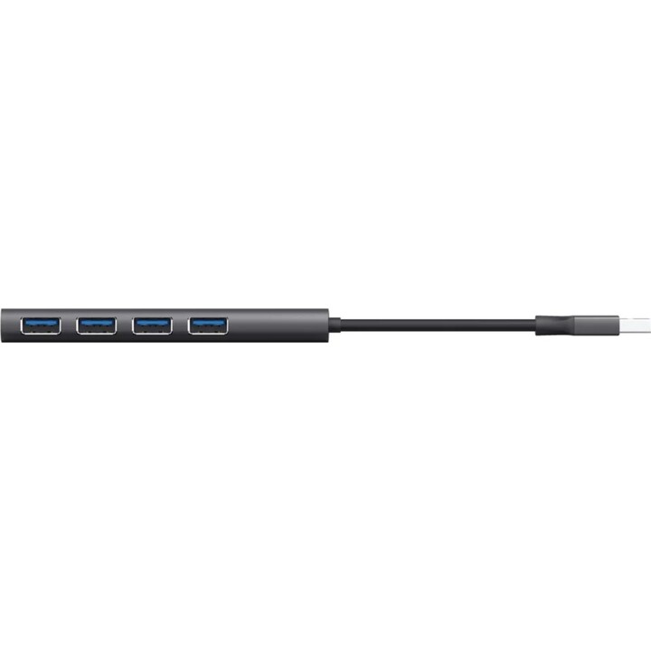 Concentrador Trust Halyx USB 3.2 Gen 1 (3.1 Gen 1) Type-A 5 Mbit/s Negro, Gris