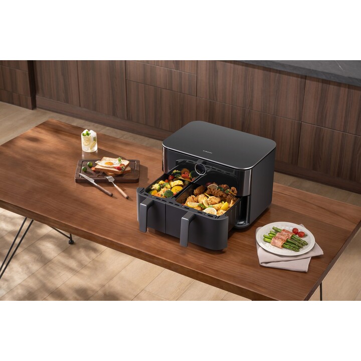 Xiaomi MAF-D1001 Fritadeira Dupla de Ar Quente 10L 2700W, Autônoma, Preta