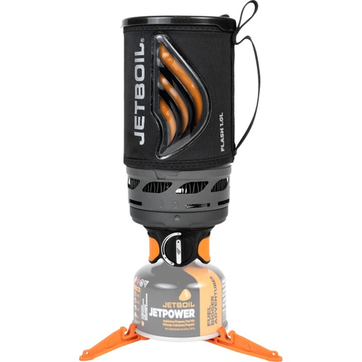 Jetboil, Flash Camping, système de cuisson 1.0L avec indicateur thermique qui change de couleur lors de l'ébullition, Noir gris