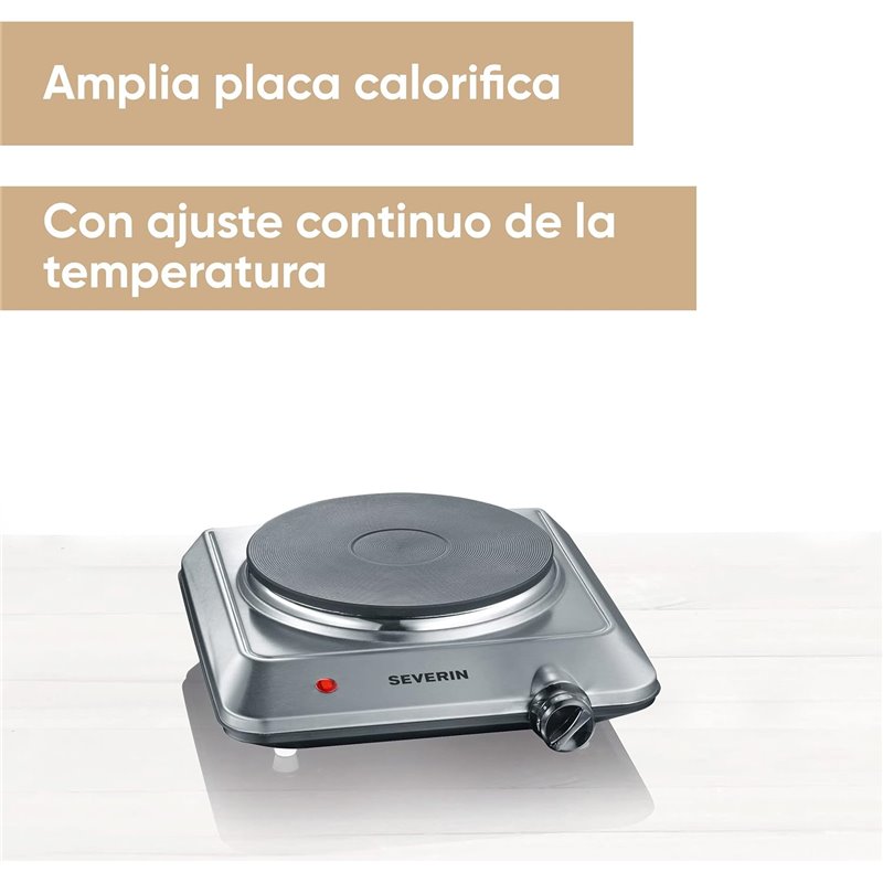 Severin KP 1092 1500W 1 Zone Grau Elektrische Tragbare Hot Plate