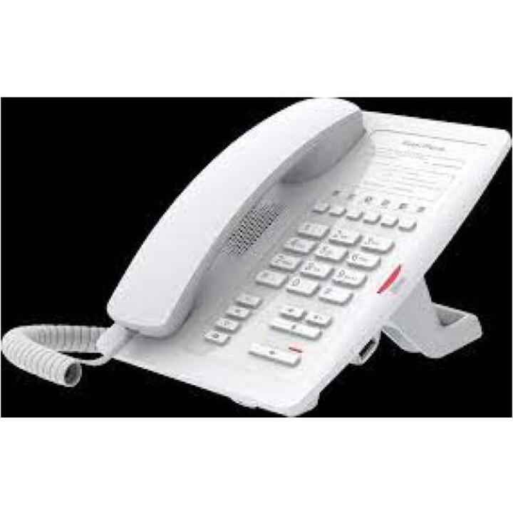 Telefono da scrivania bianco Fanvil H3W per hotel, WiFi, senza display, 10/100, PoE