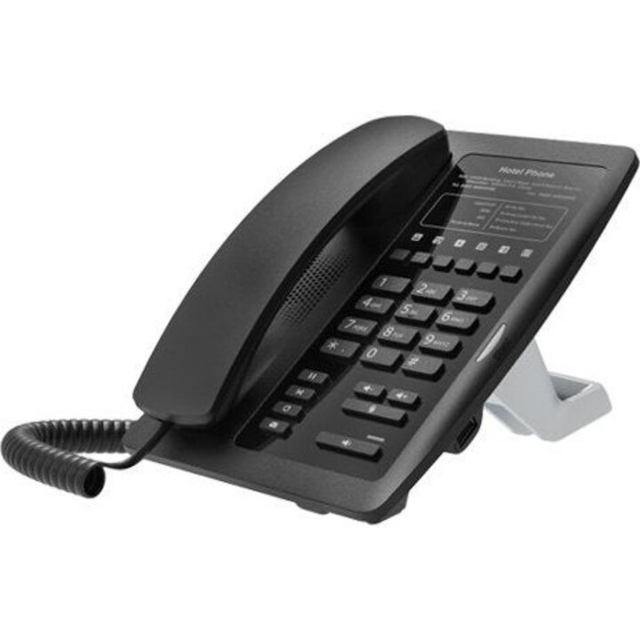 Téléphone d'hôtel Fanvil H3W noir, Wi-Fi, sans écran, 10/100, PoE