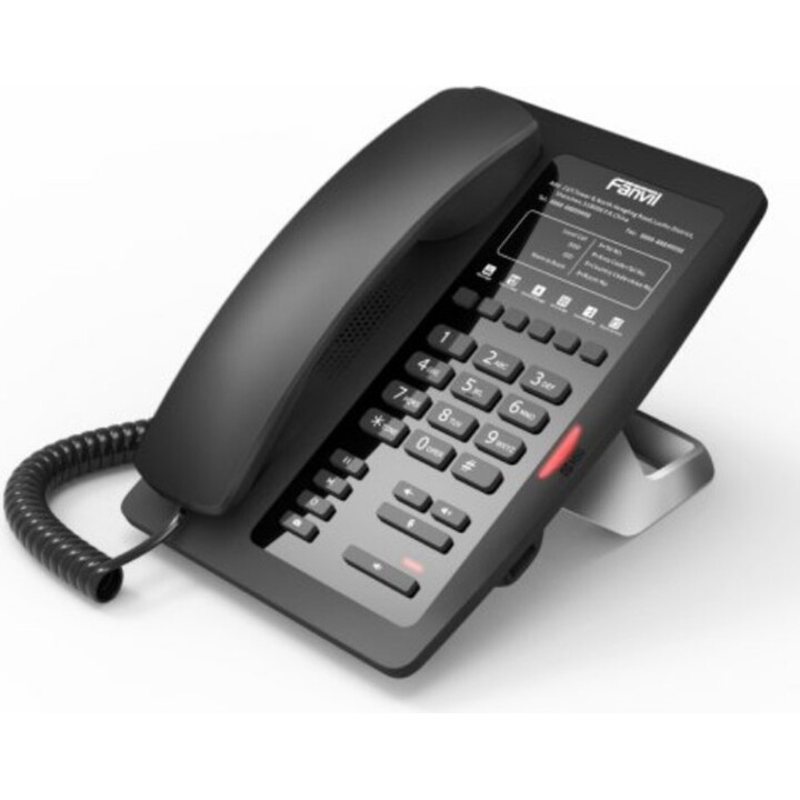 Fanvil H3 IP-Telefon mit 1 SIP-Konto, Schwarz