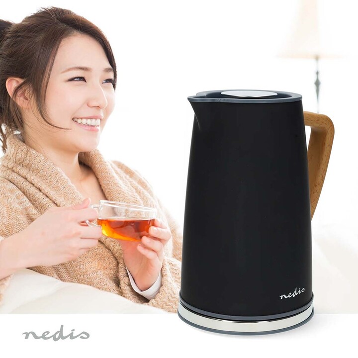 Nedis KAWK510EBK Wasserkocher 1,7 l 2200 W Schwarz