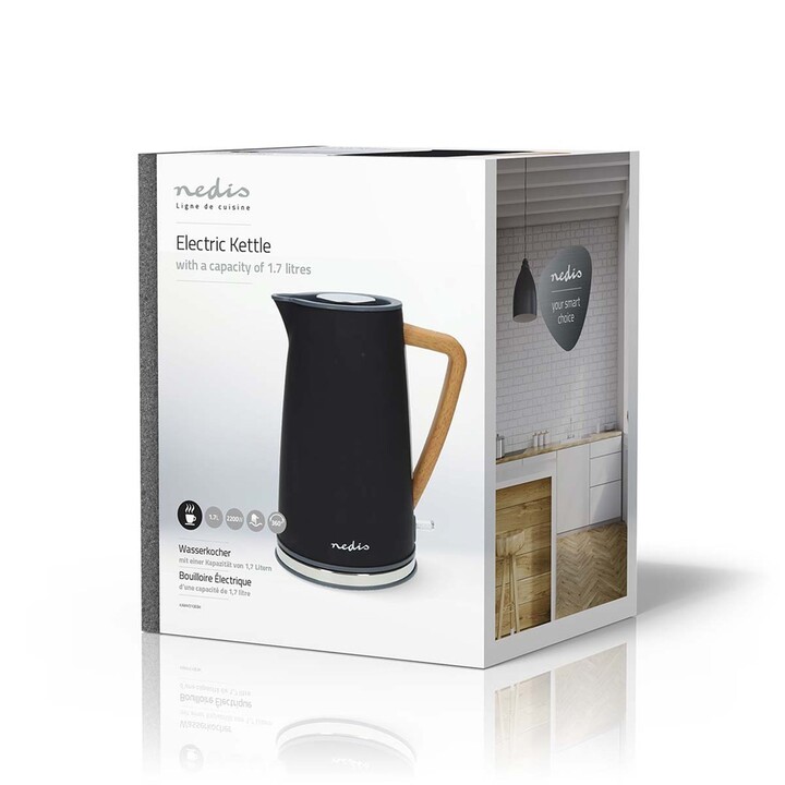 Nedis KAWK510EBK Wasserkocher 1,7 l 2200 W Schwarz
