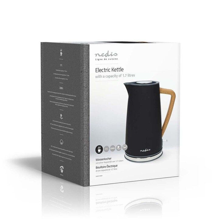 Nedis KAWK510EBK Wasserkocher 1,7 l 2200 W Schwarz