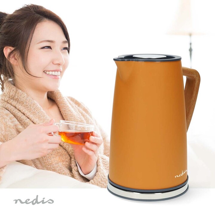 Bollitore elettrico Nedis KAWK510EOR 1,7 L 2200 W Arancione