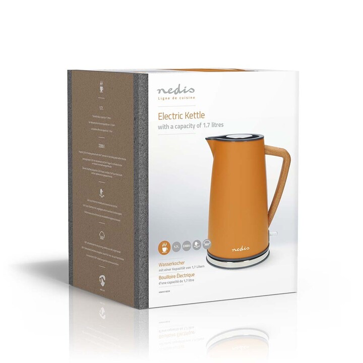 Bollitore elettrico Nedis KAWK510EOR 1,7 L 2200 W Arancione