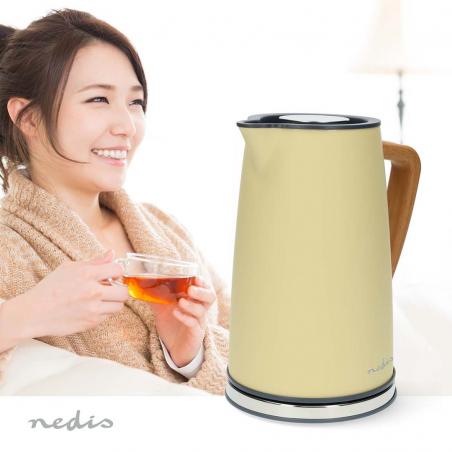 Nedis KAWK510EYW tetera eléctrica 1,7 L 2200 W Amarillo
