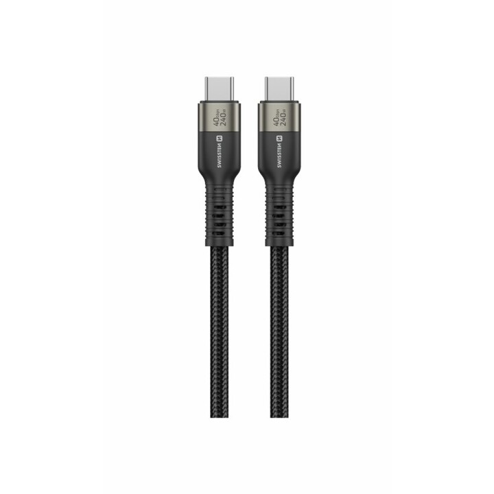 Data Video Cable USB 4.0, USB-C 240w, 8k@60hz, 40 GB/S, TB3 & TB4, 1,5 M - Black