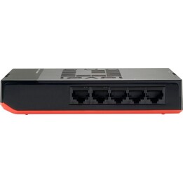 LevelOne GSW-0507 switch Gigabit a 5 porte nero/rosso