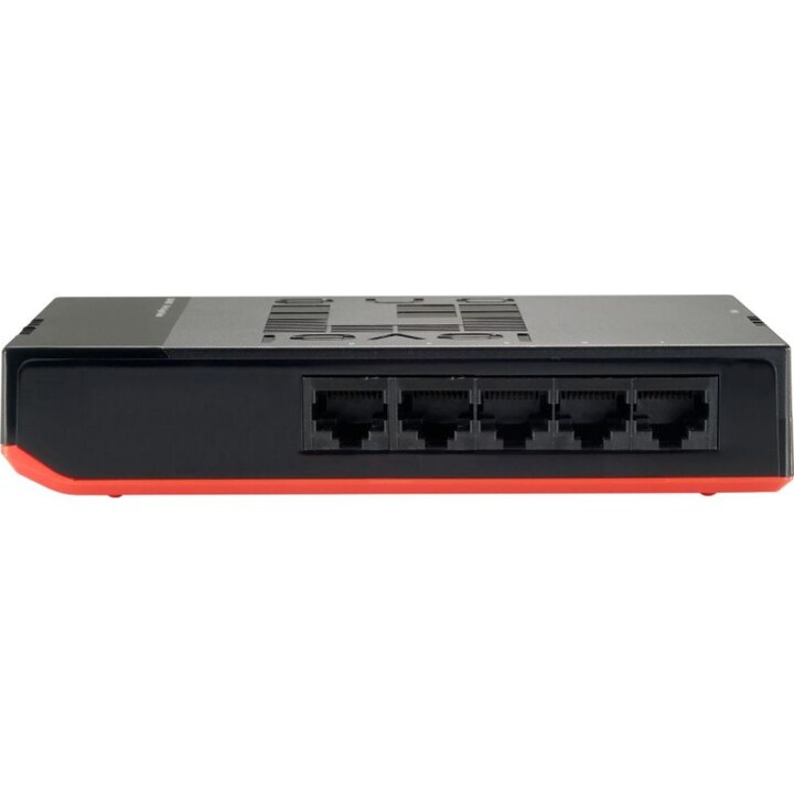 LevelOne GSW-0507 commutateur Gigabit 5 ports noir/rouge
