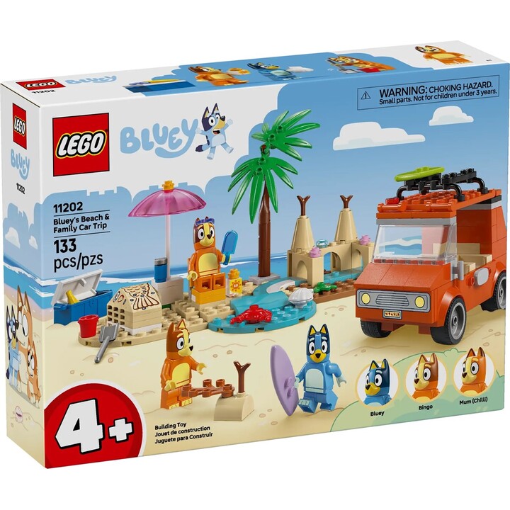 LEGO BLUEY 11202 Bleu et voyage en voiture de la famille