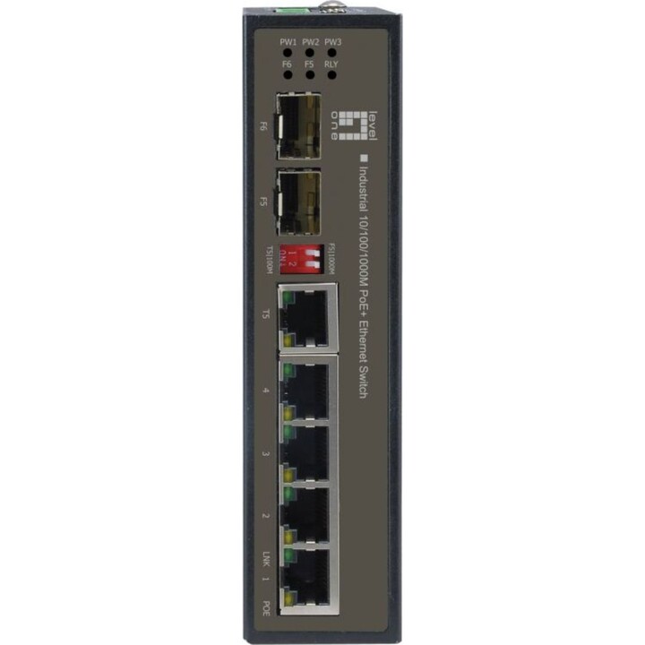 Switch 4x FE IES-0610 2xGSFP 126W 4xPoE