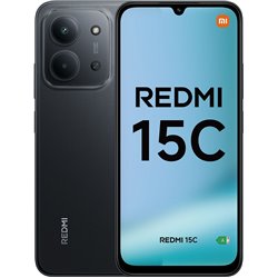 Xiaomi Redmi 15C, 128 GB, 6GB RAM, 6.9 HD+, MediaTek Helio G81-Ultra, 6000 mAh, Midnight Negro