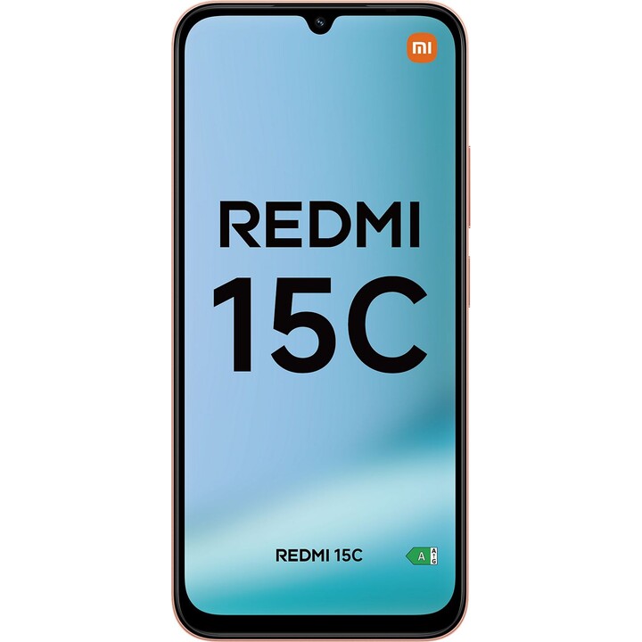 Xiaomi Redmi 15C, 256 GB, 8GB di RAM, 6,9 HD+, MediaTek Helio G81-Ultra, 6000 Mah, Arancia