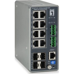 Switch 8x GE IGP-1271 4xGSFP 240W 8xPoE+
