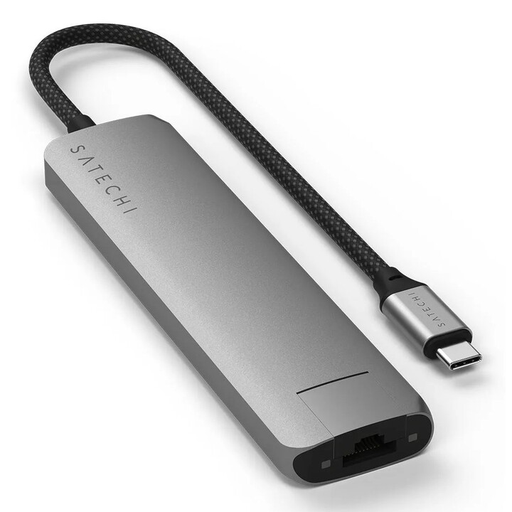 Satechi ST-P7SM hub & concentrateur USB Type-C 10000 Mbit/s Gris