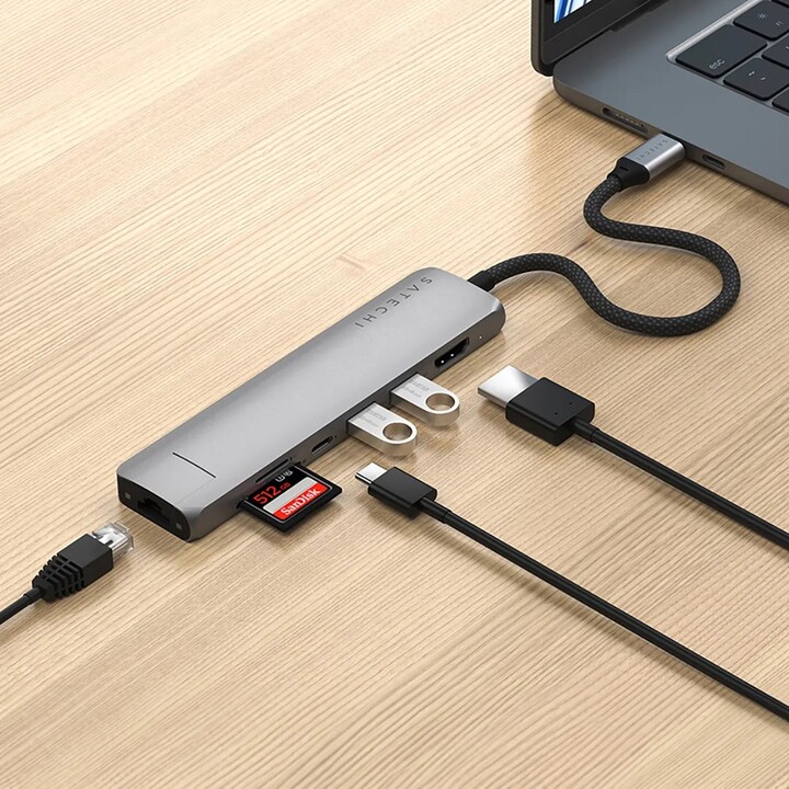 Satechi 7-in-1 USB-C Adapter mit Ethernet