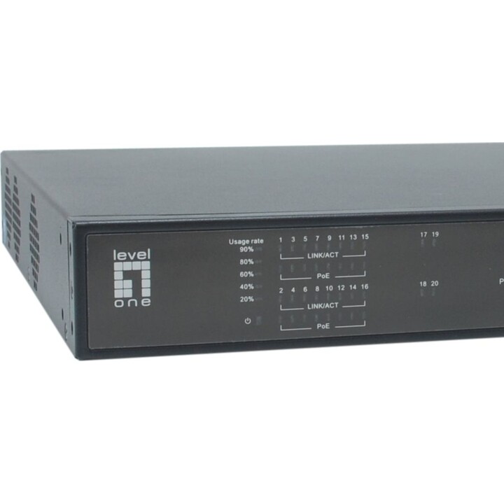 Commutateur 16x FE FGP-2031 2xGE 2xGSFP 19" 270W 16xPoE+