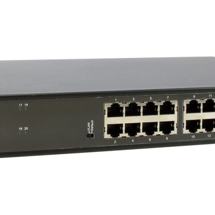 Switch 16x GE GEP-2021 2xGE 2xGSFP 19" 270W 16xPoE+