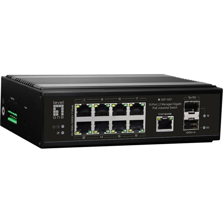 Switch 8x GE IGP-1061 2xGSFP 240W 8xPoE+