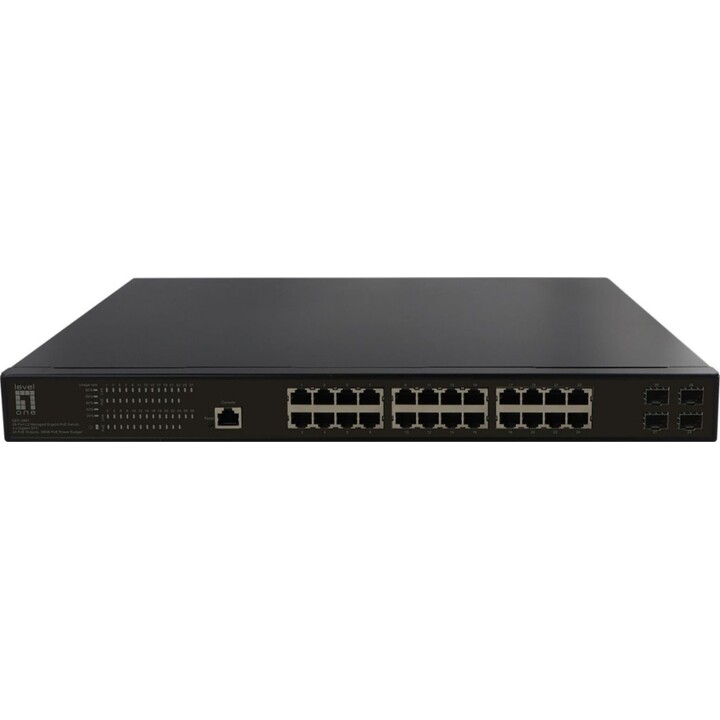 Switch 28 porte GEP-2861 4 GSFP 19" 390 W 24 PoE+