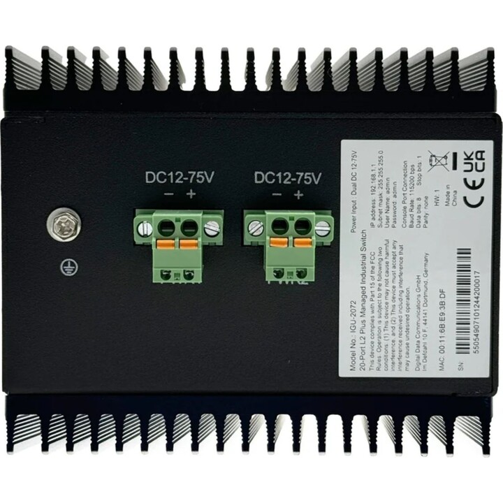 Switch 20x GE IGU-2072 8x 1GbE.8x 2.5GbE SFP sw