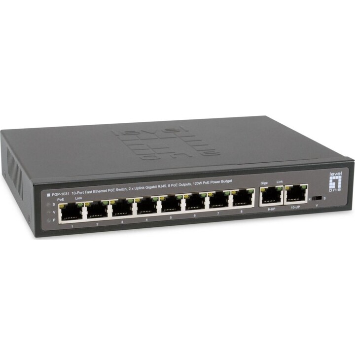 Switch 8x FE FGP-1031 2xGE 120W 8xPoE+