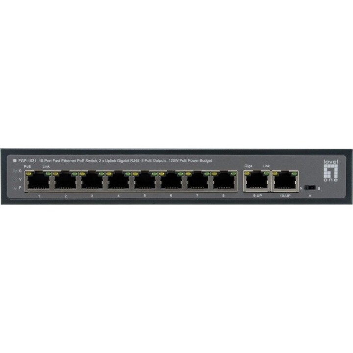 Switch 8x FE FGP-1031 2xGE 120W 8xPoE+