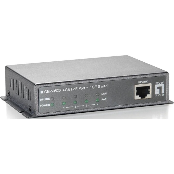 Commutateur 5x GE GEP-0520 61,6 W 4xPoE+