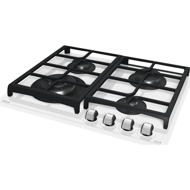 Teka Gas Hob GZC 64320 XBC WH 60 cm 4 Zonen Silber