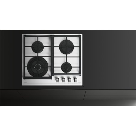Teka Gas Hob GZC 64320 XBC WH 60 cm 4 Zonen Silber