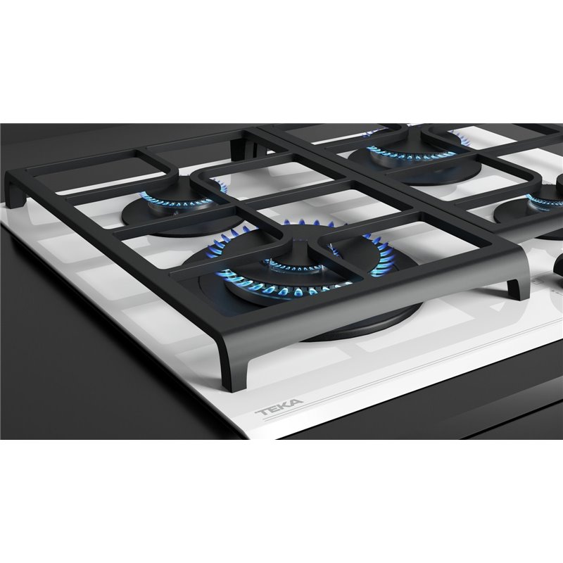 Teka Gas Hob GZC 64320 XBC WH 60 cm 4 Zonen Silber