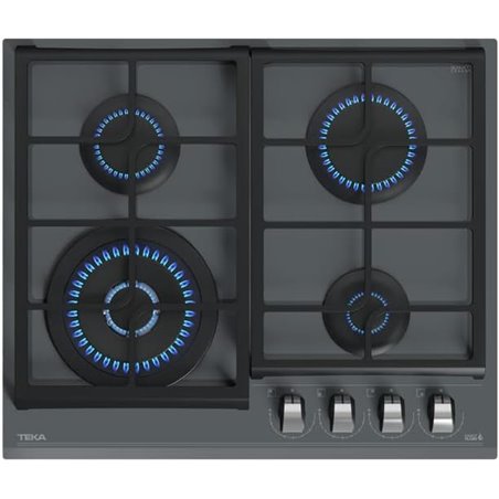 Teka Gas Hob GZC 64320 XBC ST 70 cm 4 zonas de pedra cinza