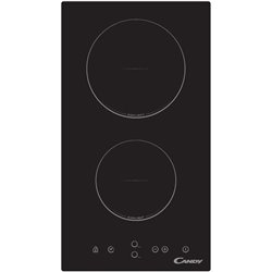 Placa de Vitrocerámica Candy CDH30 Dominó Integrada 30 cm 2 Zonas 3000 W Negro