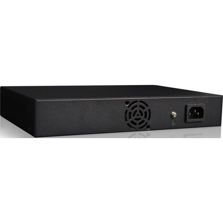 LevelOne GEP-1061 conmutador PoE Gigabit Administrado L2 de 10 puertos, 2 x Gigabit SFP, 8 Salidas PoE