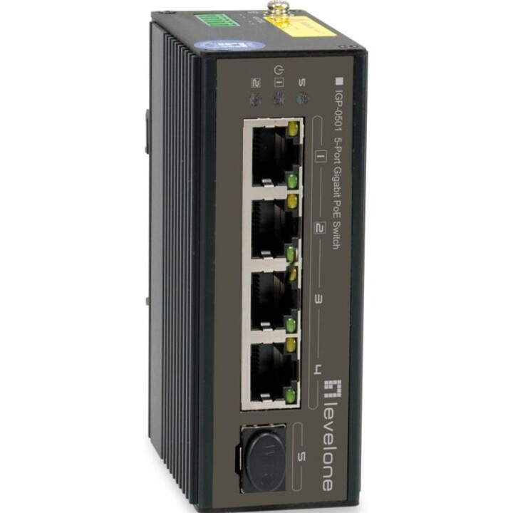 Switch 4x GE IGP-0502 Industrie xGSFP 120W 4xPoE+