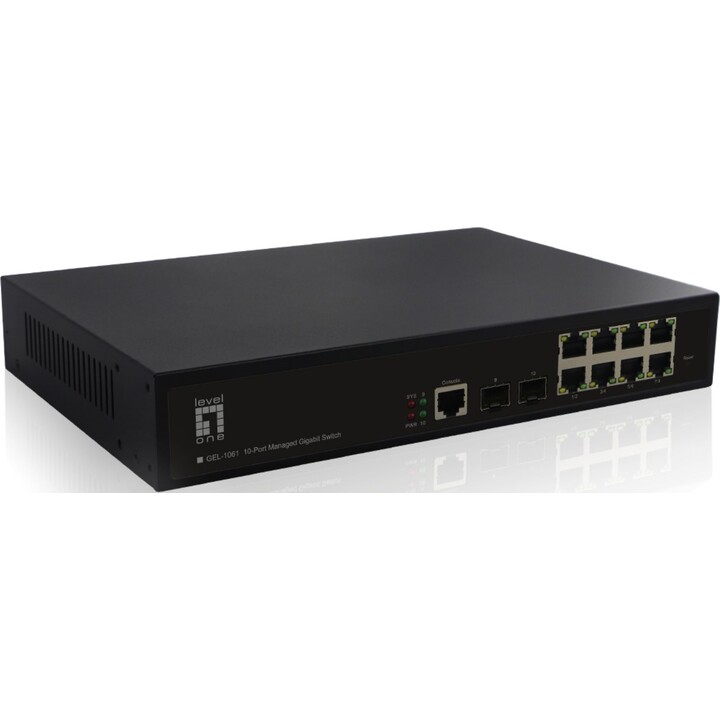 Switch 8x GE GEL-1061 2xGSFP 19