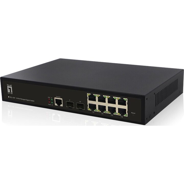 Switch 8x GE GEL-1061 2xGSFP 19