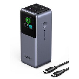 Powerbank Ugreen 20000mAh 130W de carregamento rápido, cinza-lítio