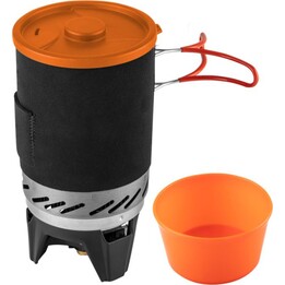 NEO TOOLS 63-151 fogareiro de campismo com panela e queimador preto/laranja